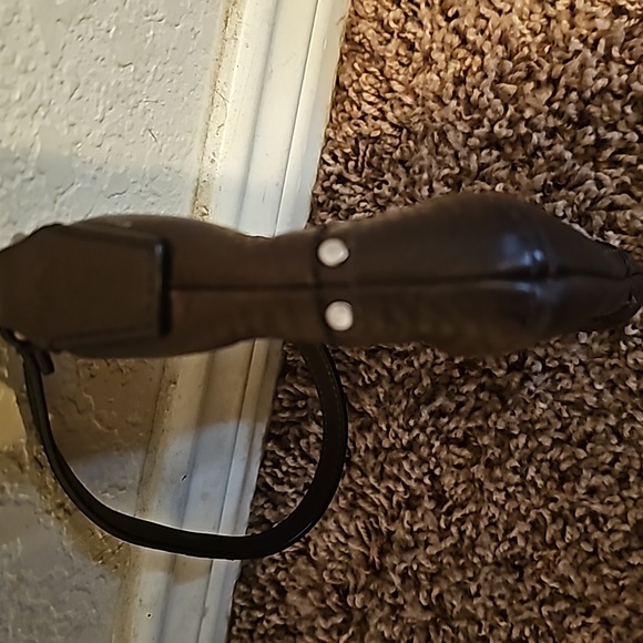 Coach Brown Pebbled Wristlet - Picture 3 of 7